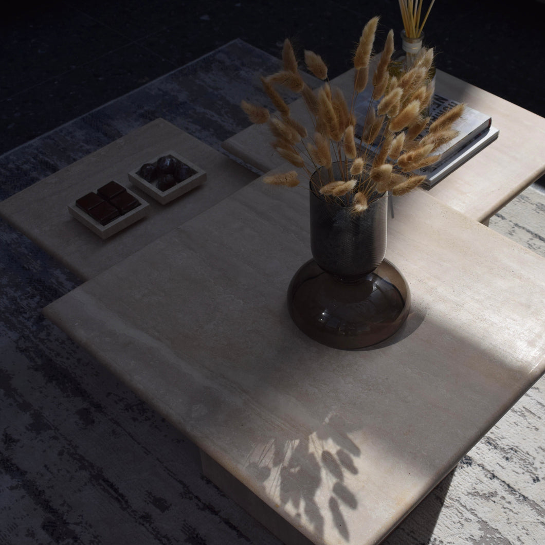 The Trio (Travertine Tables)